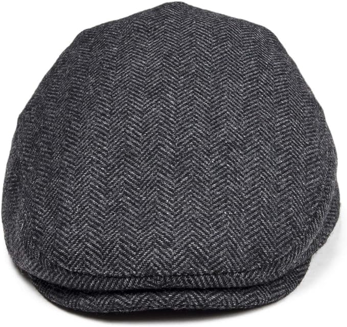 Kids Wool Tweed Newsboy Flat Cap Herringbone Boy Infant Toddler Child Youth Beret Hat