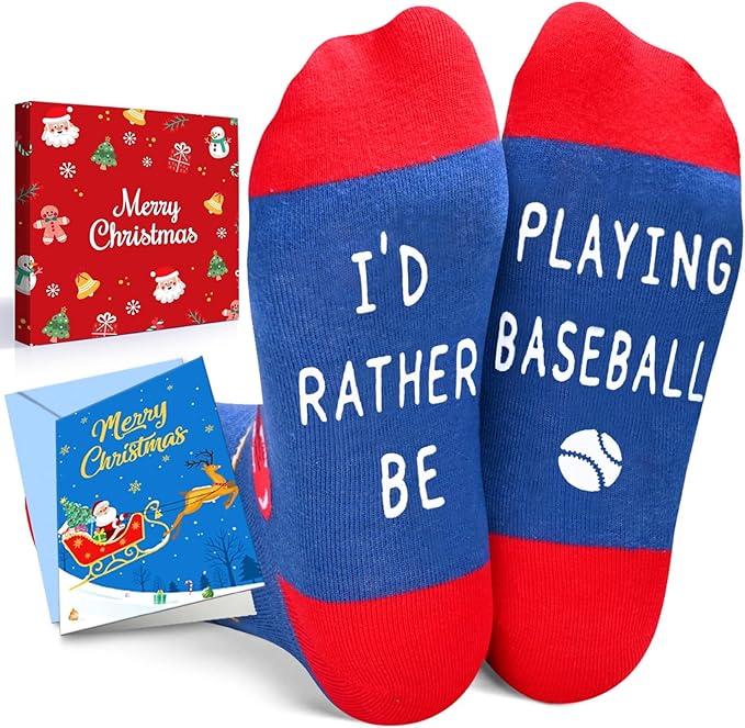 HAPPYPOP Sports Gifts for Kids - Soccer Baseball Basketball Hockey Volleyball Socks