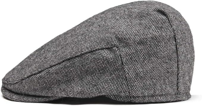 Kids Wool Tweed Newsboy Flat Cap Herringbone Boy Infant Toddler Child Youth Beret Hat