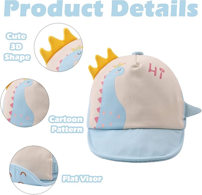 JANGANNSA Baby Duck Cap Infant Kids Sun Hat Bear Cute Cartoon Caps Spring Summer