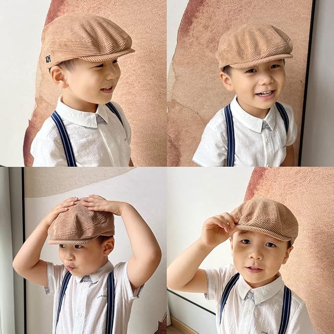 Kids Driver Cap Newsboy Cap Vintage Flat Caps Boy Beret Hat