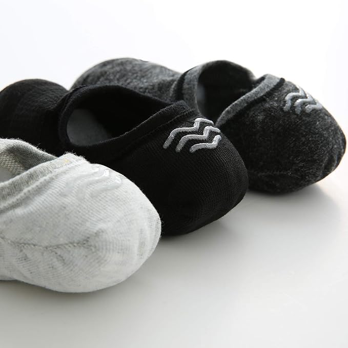 WANDER No Show Socks Mens 7/8 Pair Cotton Thin Non Slip Low Cut Men Invisible Sock 6-8/9-11/12-14