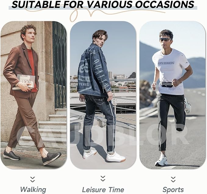 Caudblor Men Thin No Show Socks for Loafer, Invisible Low Cut Liners No See Non Slip Sock 6 Pairs