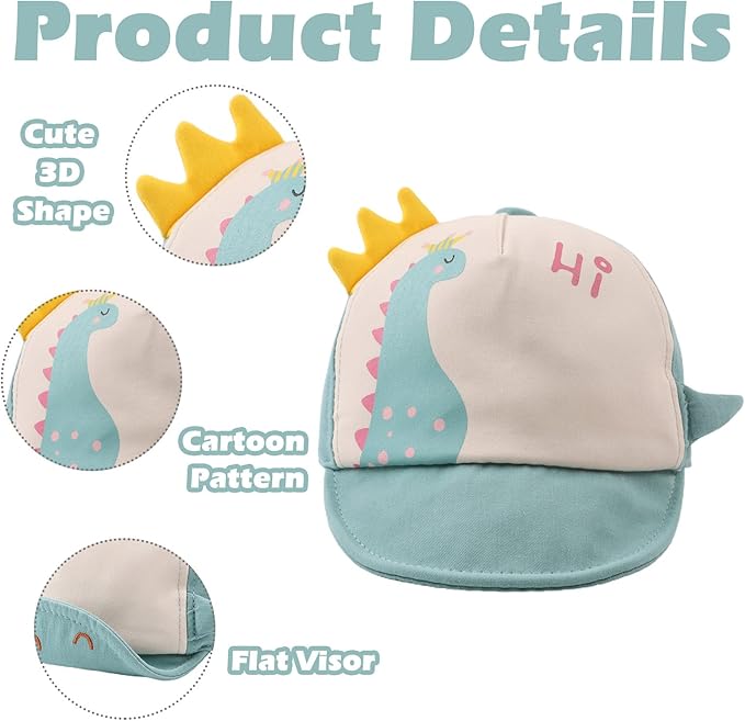 JANGANNSA Baby Duck Cap Infant Kids Sun Hat Bear Cute Cartoon Caps Spring Summer