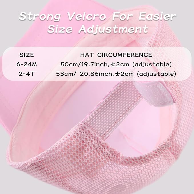 Peecabe Toddler Baseball Hat Novelty Boy Girl Sun Cap Flat Brim Kid Baseball Hats 6M-8Y