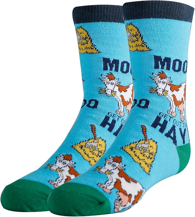 ooohyeah Kid's Novelty Cute Animals Crew Socks, Funny Crazy Silly Cool Casual Dress Socks for Boy and Girl, Size 1-5