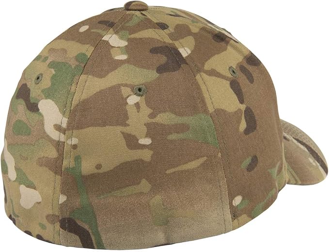 G&B American Flag Baseball Cap, 6277 Flex Fitted, Blackout Design, Patriotic US Flag Hat for Men and Women