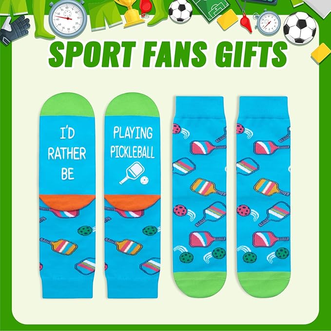 HAPPYPOP Sports Gifts for Kids - Soccer Baseball Basketball Hockey Volleyball Socks