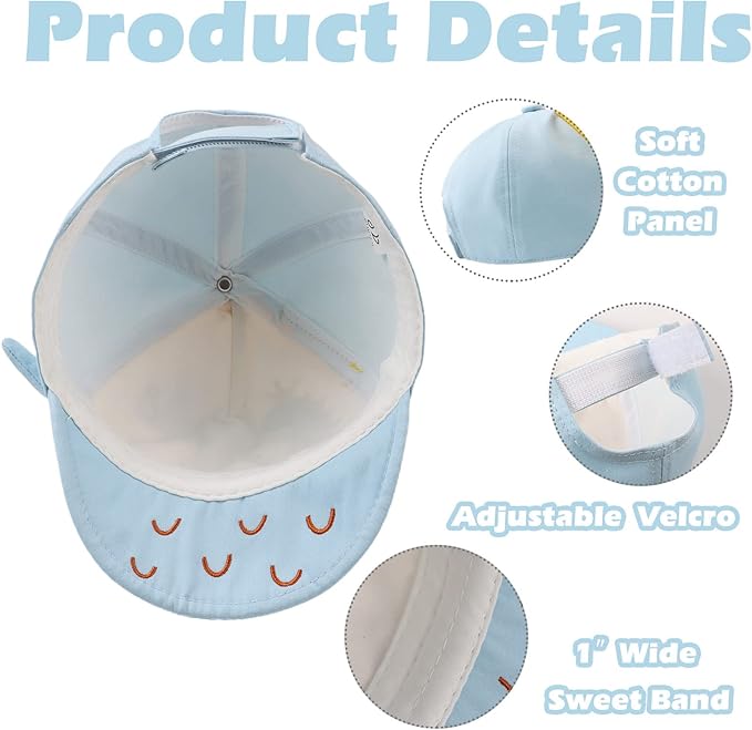 JANGANNSA Baby Duck Cap Infant Kids Sun Hat Bear Cute Cartoon Caps Spring Summer