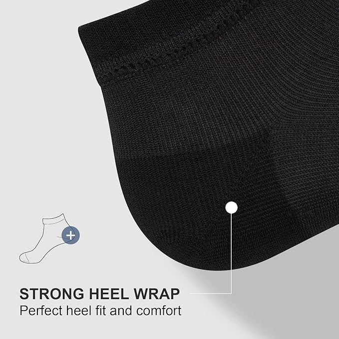 wernies No Show Socks Men, Low Cut Ankle Short Casual Cotton Socks with Non Slip Grips 6-10/11-13