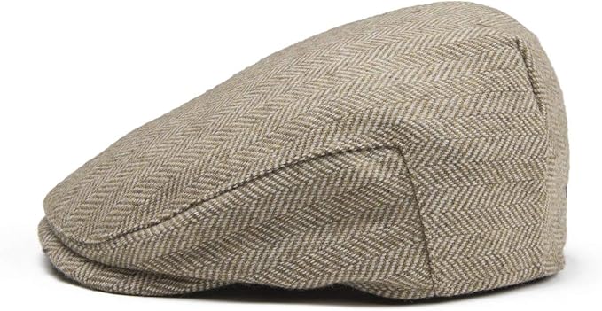 Kids Wool Tweed Newsboy Flat Cap Herringbone Boy Infant Toddler Child Youth Beret Hat