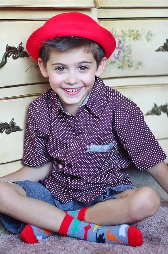 Jefferies Socks Boys Fashion Novelty Dinosaur Stripes Pattern Variety Crew Socks 9 Pair Pack