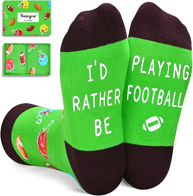HAPPYPOP Sports Gifts for Kids - Soccer Baseball Basketball Hockey Volleyball Socks
