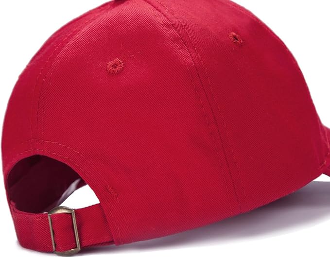 Edoneery Baseball Cap for Kids-Adjustable Washed Cotton Golf Toddler Hat for Boys & Girls