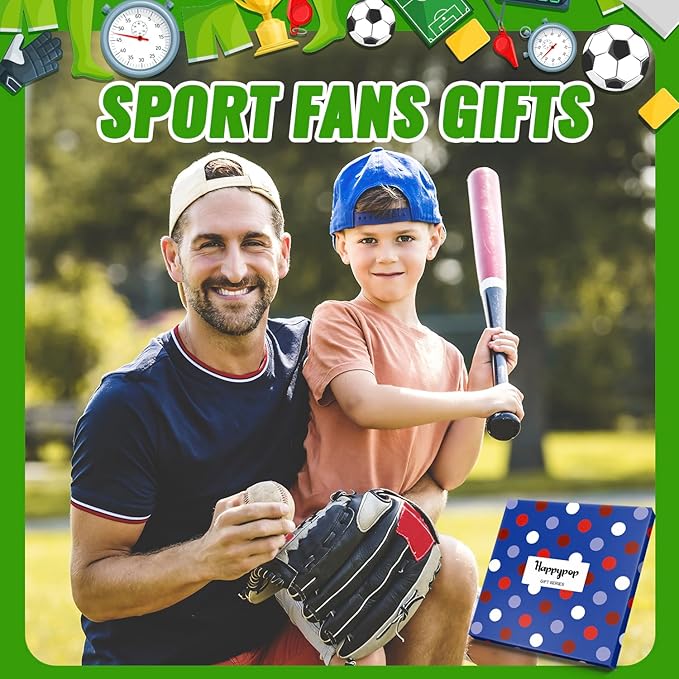 HAPPYPOP Sports Gifts for Kids - Soccer Baseball Basketball Hockey Volleyball Socks