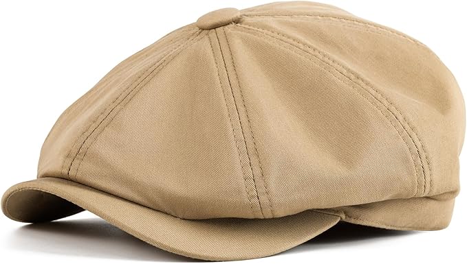 Kids Boys Cotton Newsboy Cap 8 Panel Beret Cabbie Hat for Toddler