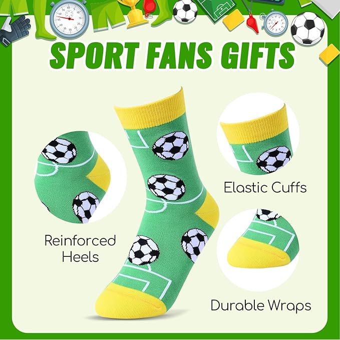 HAPPYPOP Animal Lover Gifts for Boys Girls - Funny Socks for Kids, Silly Shark Socks 4-12 Years