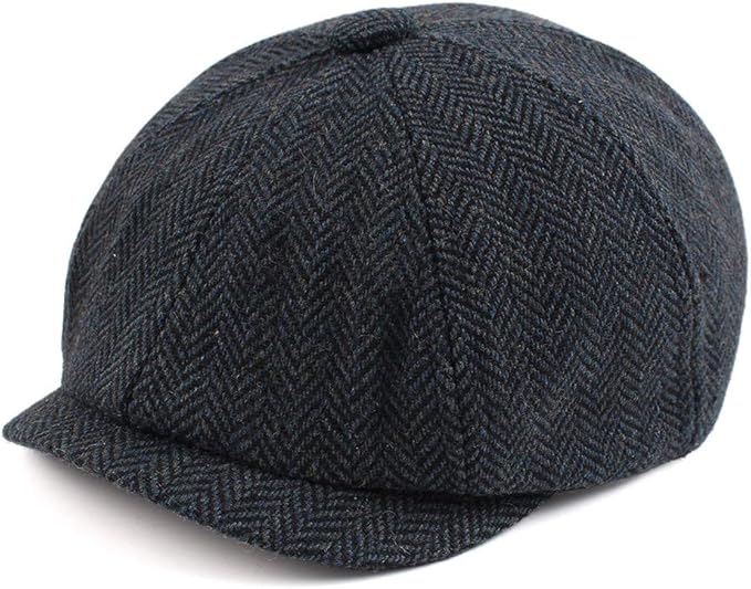 Toddler Boys Newsboy Caps Baby Kids Driver Cap Hat Vintage Tweed Flat Pageboy Hats 1-4 Y