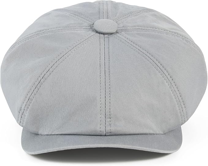 Kids Boys Cotton Newsboy Cap 8 Panel Beret Cabbie Hat for Toddler