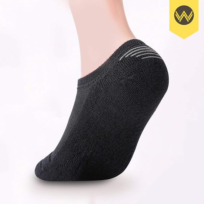 WANDER No Show Socks Mens 7/8 Pair Cotton Thin Non Slip Low Cut Men Invisible Sock 6-8/9-11/12-14