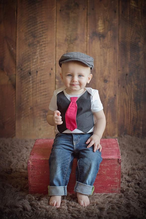 Born to Love Infant, Toddler Boys Pinstripe Driver Cap Baby Hat