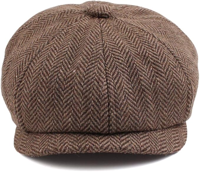 Toddler Boys Newsboy Caps Baby Kids Driver Cap Hat Vintage Tweed Flat Pageboy Hats 1-4 Y