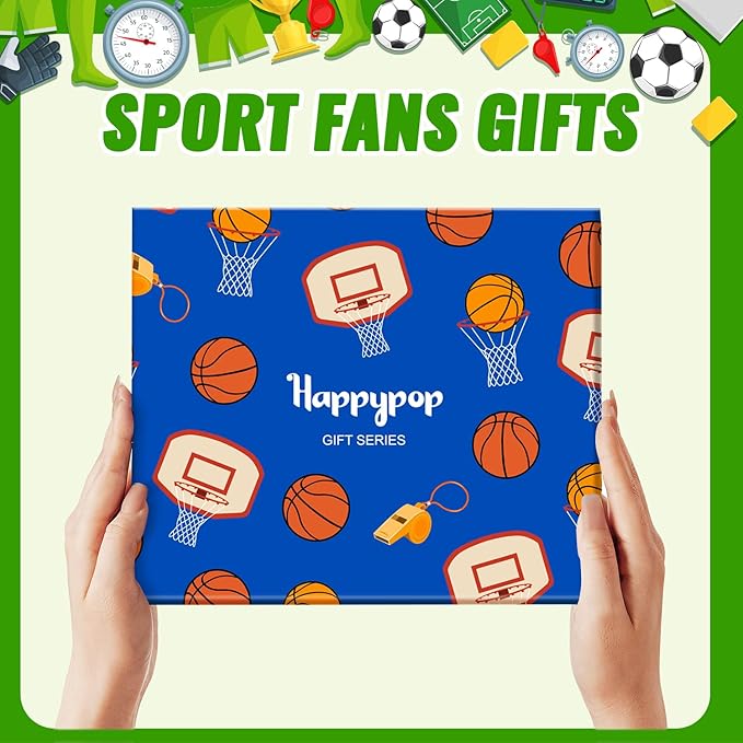 HAPPYPOP Sports Gifts for Kids - Soccer Baseball Basketball Hockey Volleyball Socks