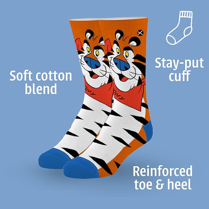 Odd Sox – Big Kids 8-Pack Novelty Themed Crew Socks Bundle-Shoe Sizes 3–5 –Soft, Comfortable, Great Durable Gift for Kids