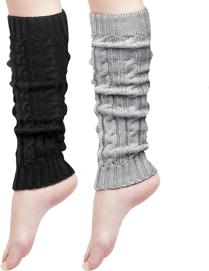 Womens Leg Warmers Winter Warm Knit Long Boot Socks Slouch Knee High 80s for Party