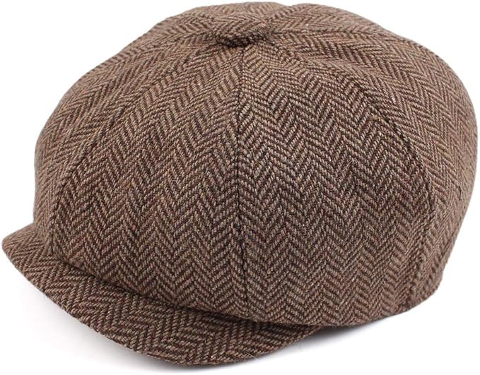 Toddler Boys Newsboy Caps Baby Kids Driver Cap Hat Vintage Tweed Flat Pageboy Hats 1-4 Y