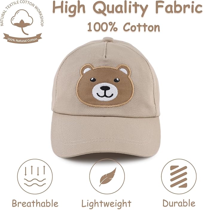 Baby Baseball Cap Toddler Boys Girls Sun Hat Kids Adjustable Cotton Caps Lightweight Trucker Hats