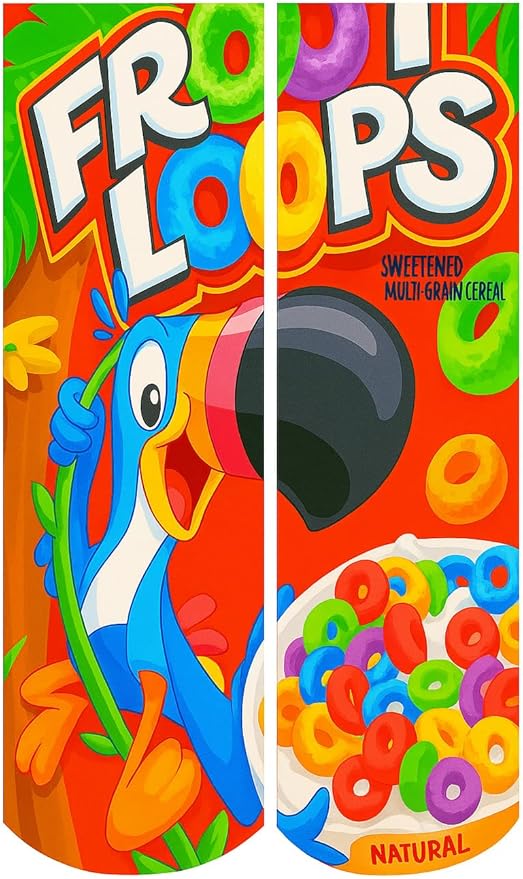 DJDesigns 3D Printed Graphic Kids Youth Sizes (Fits Ages 5-9) Mid Crew Sock