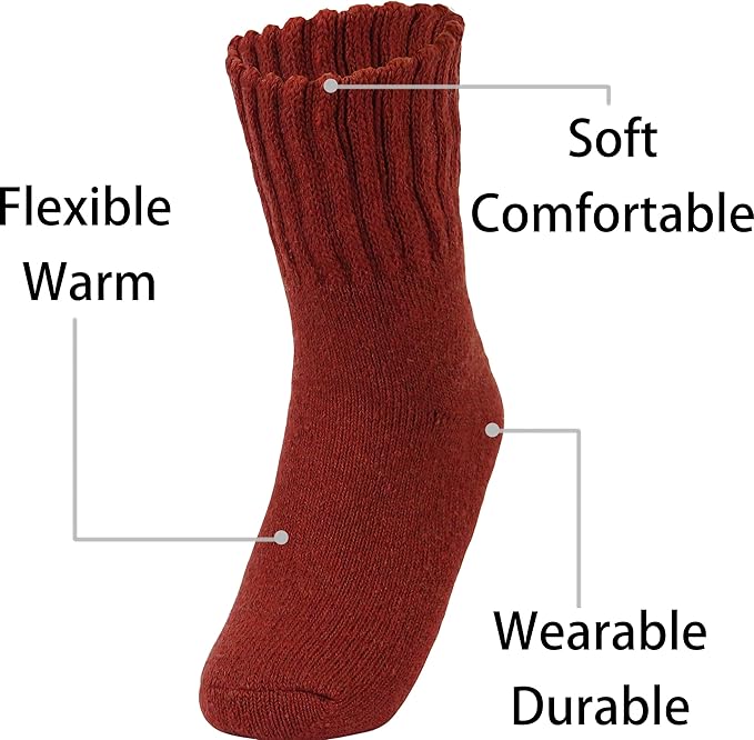 Weweya Boot Socks for Women - Thick Winter Knit Warm Socks - Gifts for Women