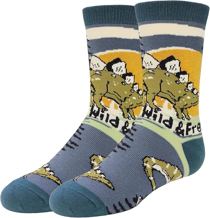 ooohyeah Kid's Novelty Cute Animals Crew Socks, Funny Crazy Silly Cool Casual Dress Socks for Boy and Girl, Size 1-5