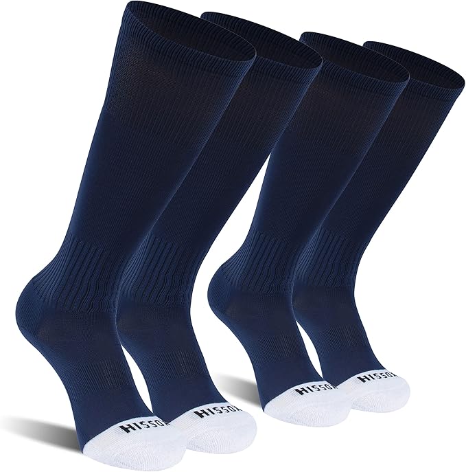 Soccer Baseball Softball Socks, Unisex Youth Solid Knee High Football Volleyball Compression Socks