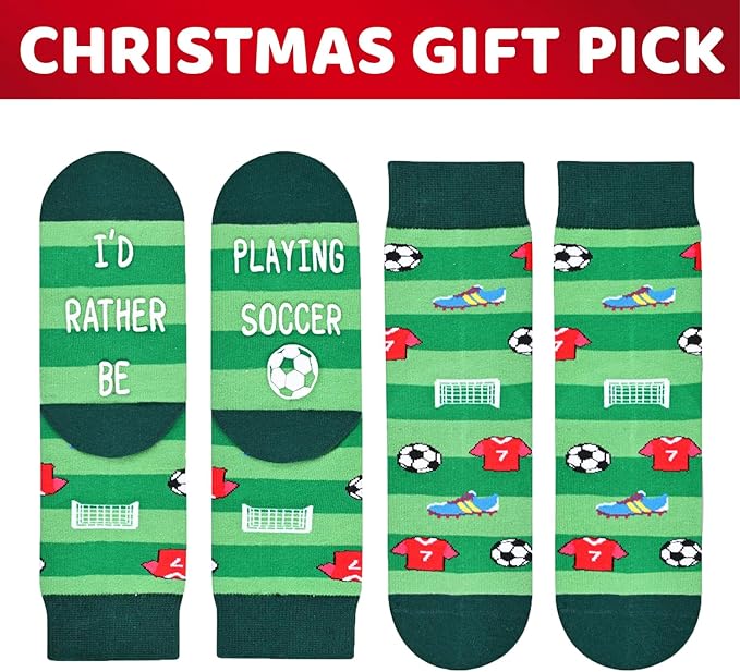 HAPPYPOP Sports Gifts for Kids - Soccer Baseball Basketball Hockey Volleyball Socks
