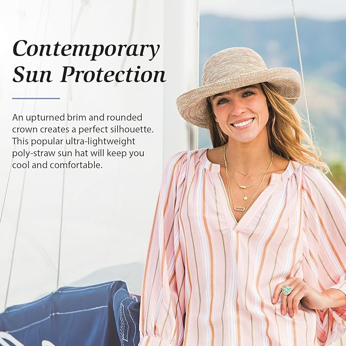 Wallaroo Women’s Victoria Sun Hat – Packable Design | Petite or Medium | Parties, Beach and Outdoor Events