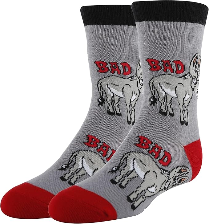 ooohyeah Kid's Novelty Cute Animals Crew Socks, Funny Crazy Silly Cool Casual Dress Socks for Boy and Girl, Size 1-5
