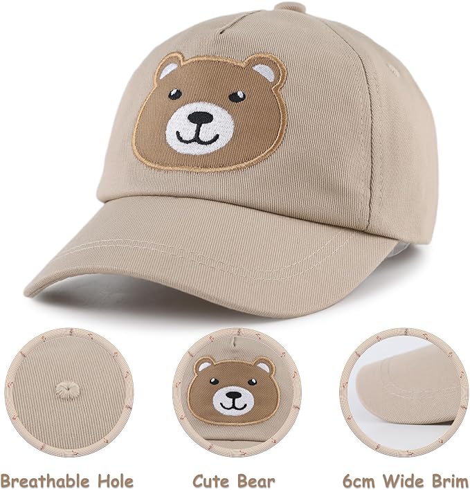 Baby Baseball Cap Toddler Boys Girls Sun Hat Kids Adjustable Cotton Caps Lightweight Trucker Hats