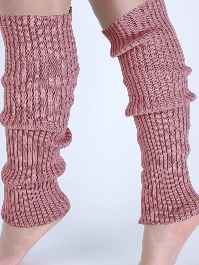 Milumia Women's Ribbed Knit Leg Warmers Y2K 80s Boot Long Socks