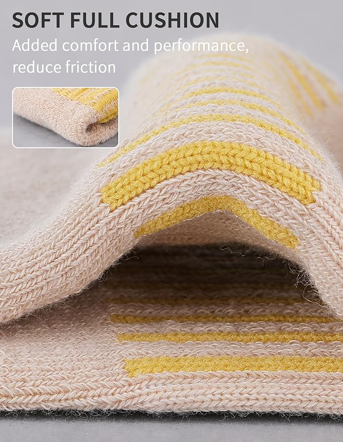 Airacker No Show Socks Womens Athletic Cushioned Low Cut Sports Running Ankle Socks for Women 6 Pairs