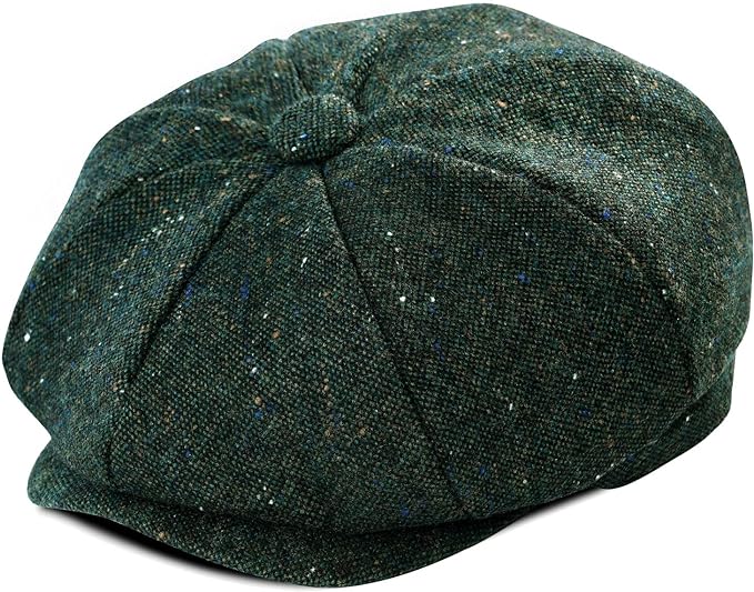 Boys Vintage Newsboy Cap Tweed Flat Beret Cabbie Hat for Kids Toddler Pageboy
