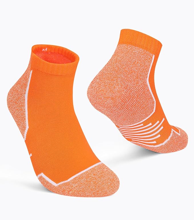 Women's Black Ankle Socks 8 Pack - Cushioned Cotton Everyday Socks for Gym, Travel