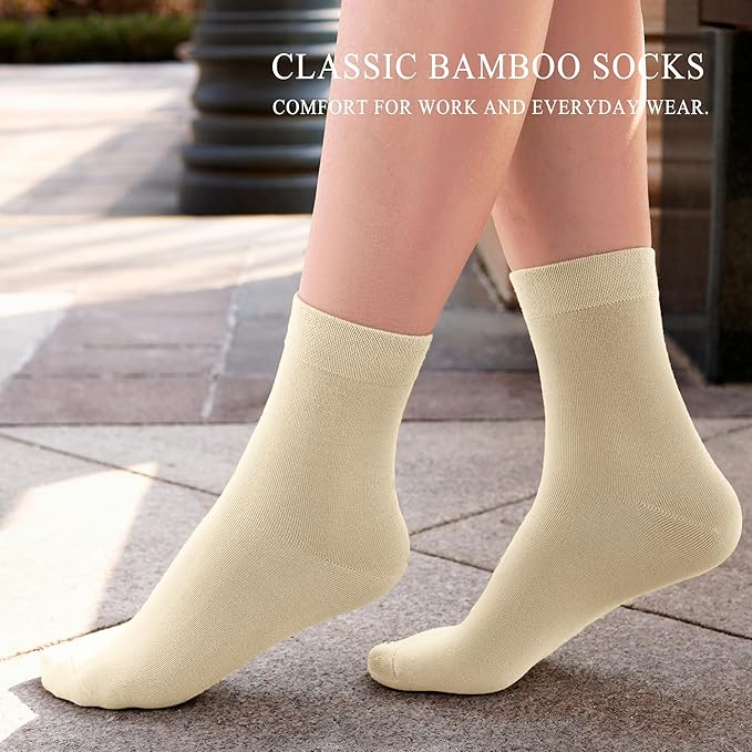 Women Thin Socks Rayon Bamboo Ankle Silky Quarter Anti Odor Casual Summer Socks 6 Pairs