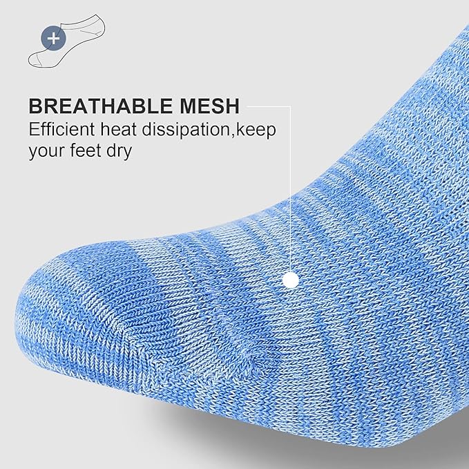 wernies No Show Socks Men, Low Cut Ankle Short Casual Cotton Socks with Non Slip Grips 6-10/11-13