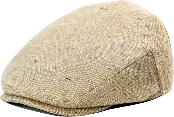 Kids Wool Tweed Newsboy Flat Cap Herringbone Boy Infant Toddler Child Youth Beret Hat