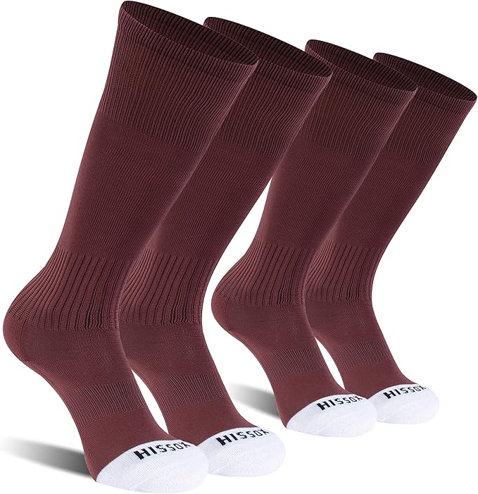 Soccer Baseball Softball Socks, Unisex Youth Solid Knee High Football Volleyball Compression Socks
