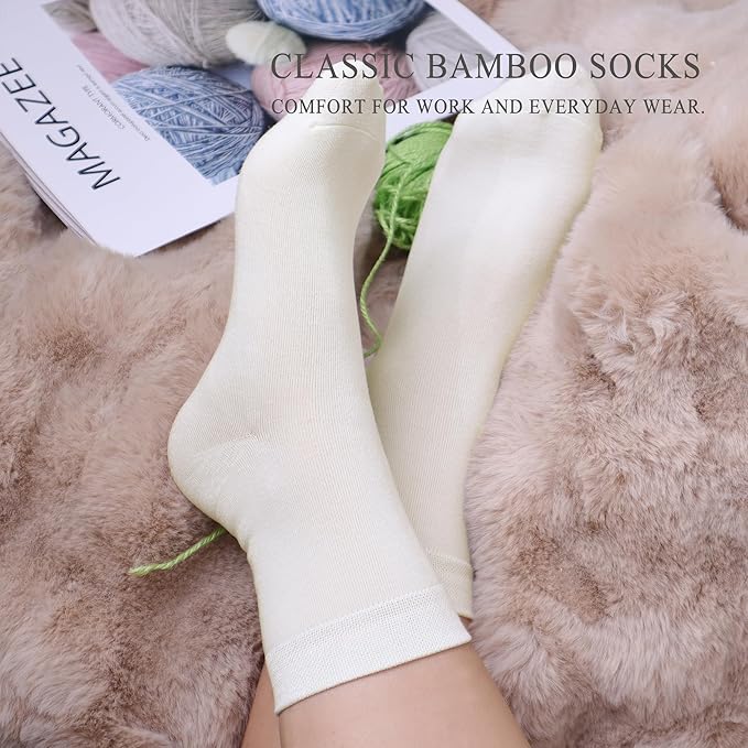 Women Thin Socks Rayon Bamboo Ankle Silky Quarter Anti Odor Casual Summer Socks 6 Pairs