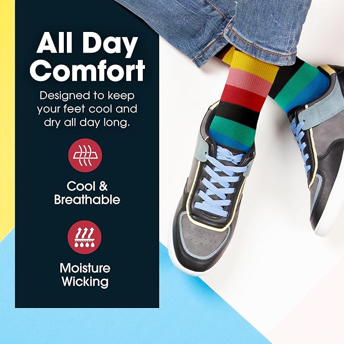 ZEKE Crazy Socks for Kids - Boys Funky Dress Socks - Funny Cool Silly Fun Socks - Wacky Novelty Gift