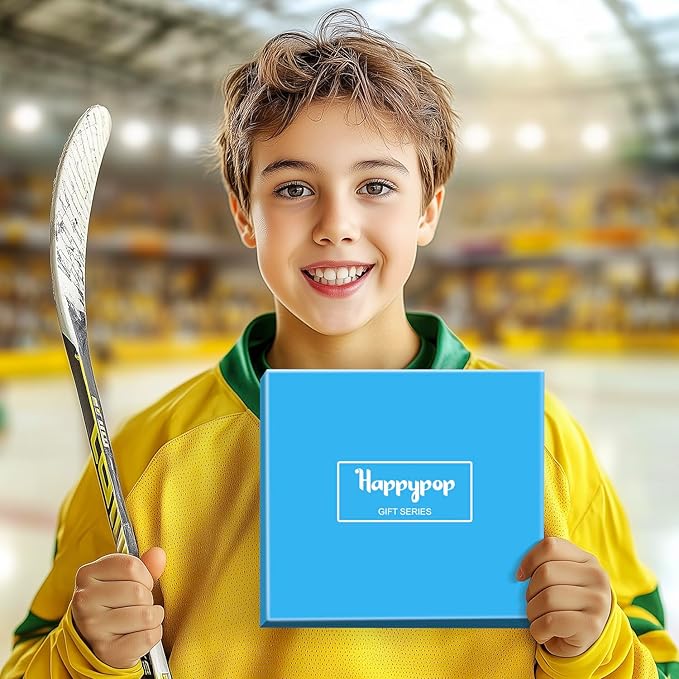 HAPPYPOP Sports Gifts for Kids - Boys Basketball Tennis Hockey Baseball Soccer Socks